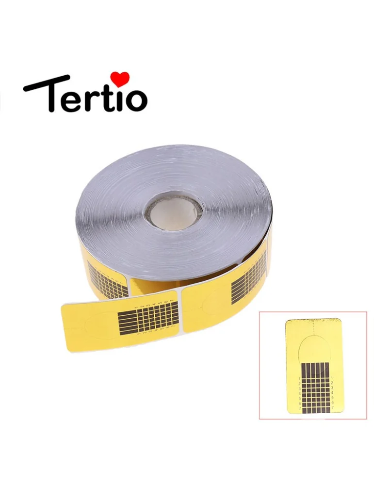 Rectangular stencils for nail extension.