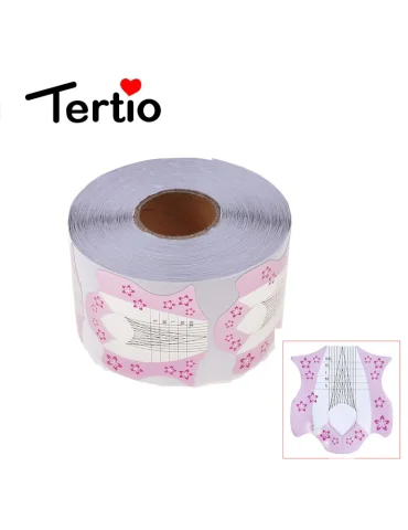 Formes de papier pour fleurs pour l'allongement des ongles.