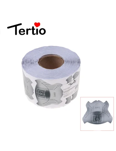 Sagome graue Karten für die Verlängerung der Nägel