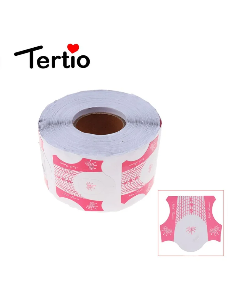 Sagome rosa Karten für die Verlängerung der Nägel