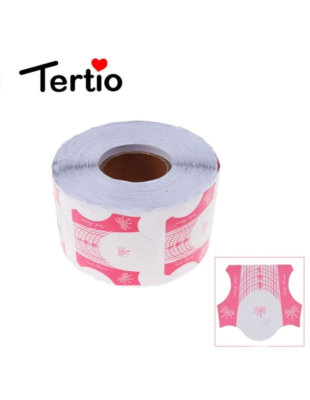 Sagome cartine rosa per allungamento unghie