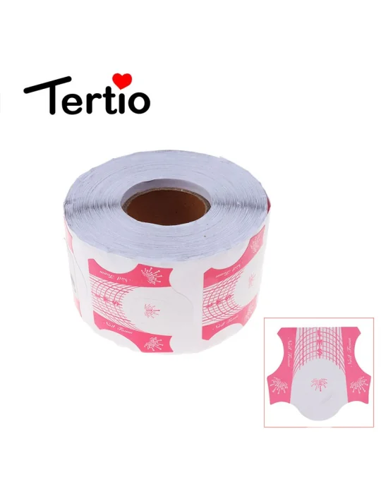 Sagome rosa Karten für die Verlängerung der Nägel