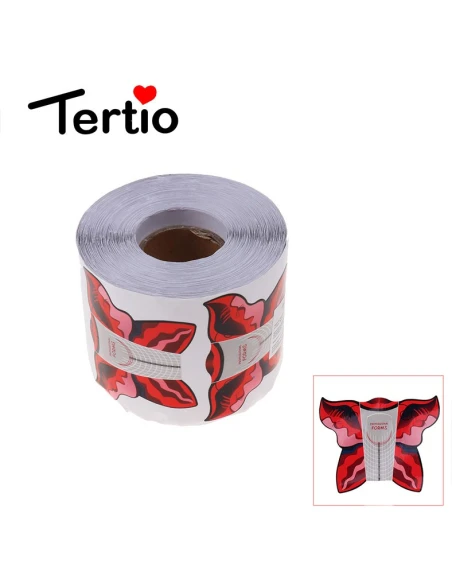 Modelos de papel de borboleta para alongamento de unhas