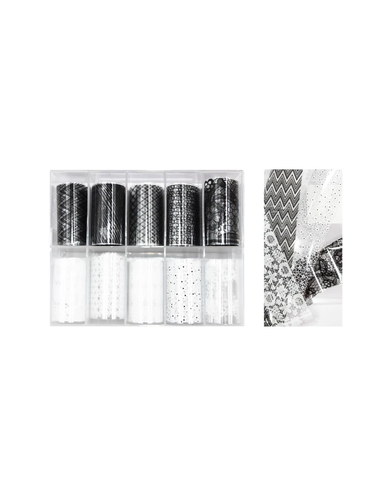 Foil for transferable lace decoration