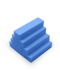 10 unidades de espuma de bloco azul