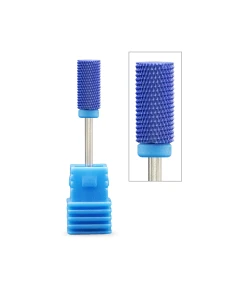 CER 021 Zylindrische Spitze in Blauem Steinzeug mittlerer Körnung