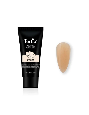 10 POLYGEL ACRYGEL 30ML NUDE CLARO