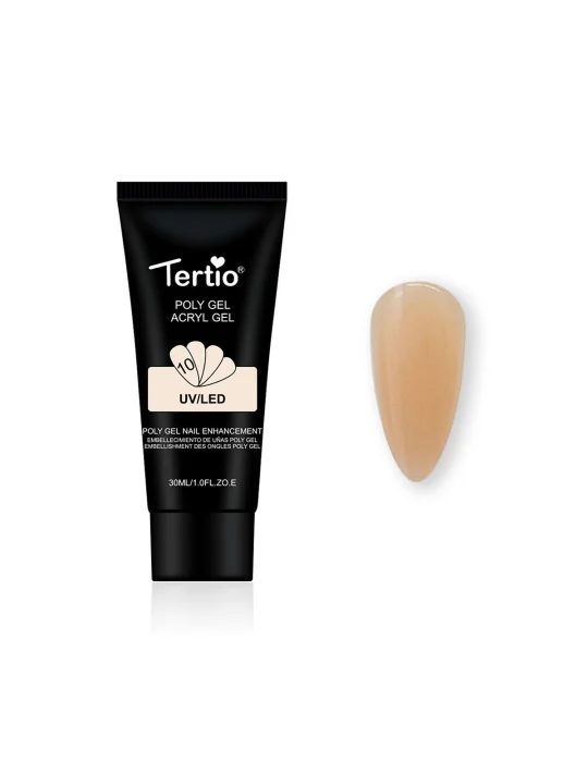 10 POLYGEL ACRYGEL 30ML NUDE CHIARO 10 POLYGEL ACRYGEL 30ML NUDE CHIARO