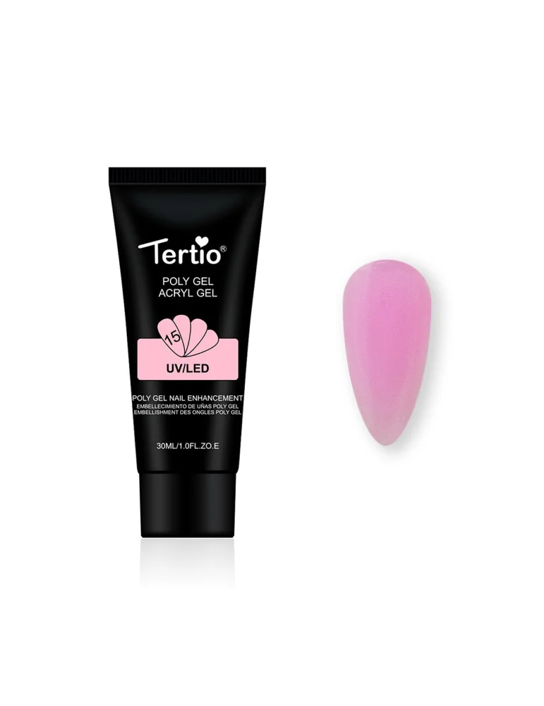 15 POLYGEL ACRYGEL 30ML SUGAR ROSE FILLED