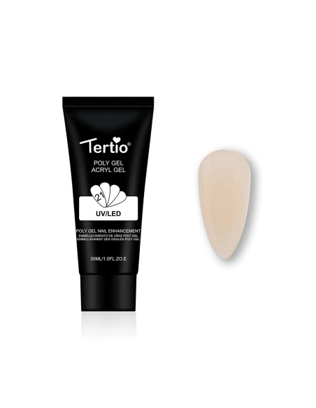 21 POLYGEL ACRYGEL 30ML GLITTERATI BLANC TITANIO