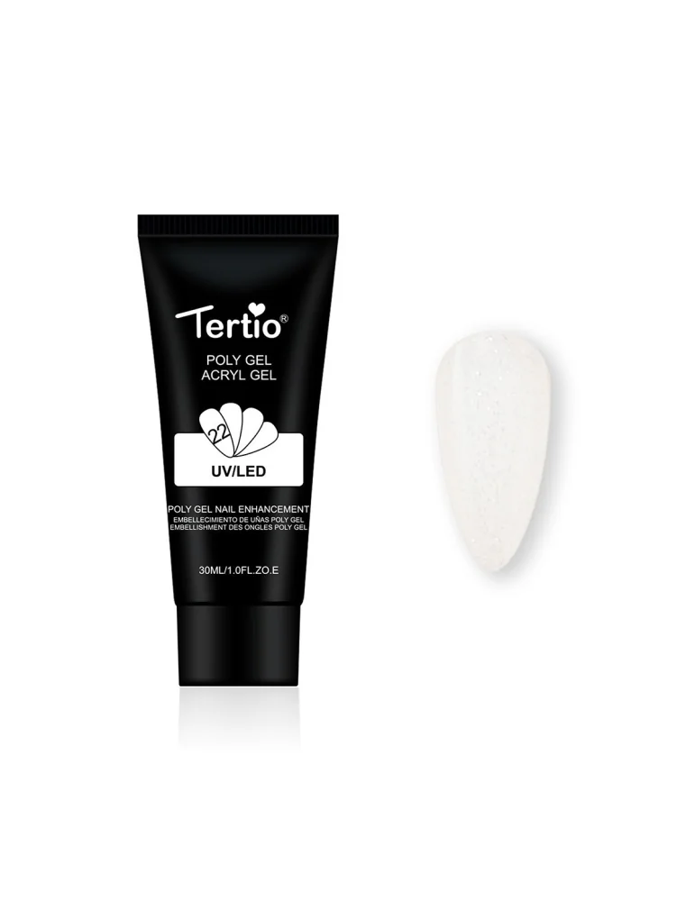 22 POLYGEL ACRYGEL 30ML GLITTERATI TRANSPARENT 22 POLYGEL ACRYGEL 30ML GLITTERATI TRANSPARENT