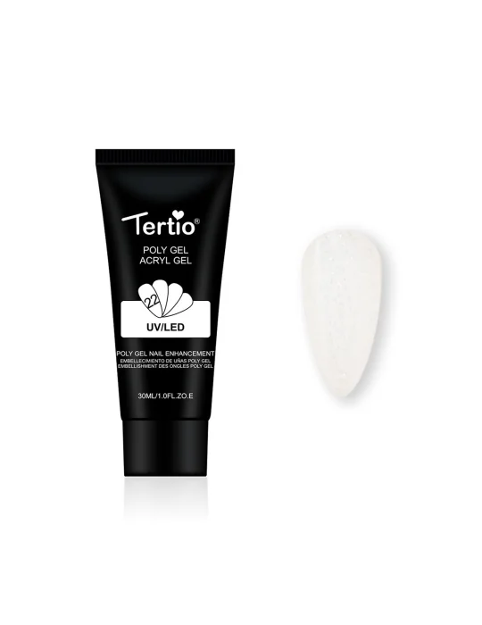 22 POLYGEL ACRYGEL 30ML GLITTERATI TRANSPARENTE 22 POLYGEL ACRYGEL 30ML GLITTERATI TRANSPARENTE