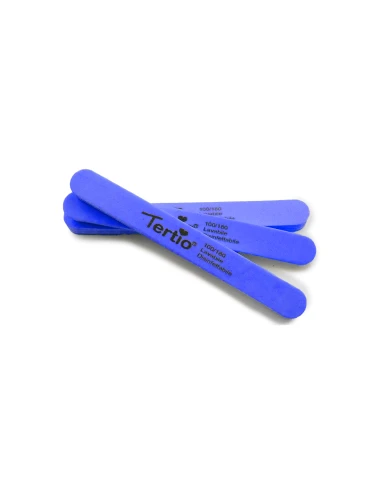 Lima buffer allungata blu 3pcsLong blue buffer file 3pc
