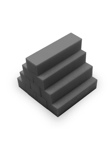10 pcs tapis de caoutchouc noir