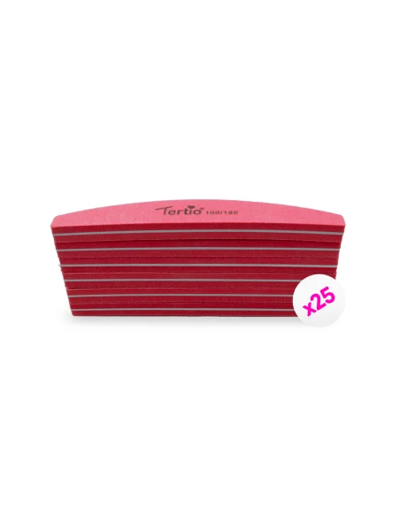 Boîte de 25 buffers boomerang rouge Lima