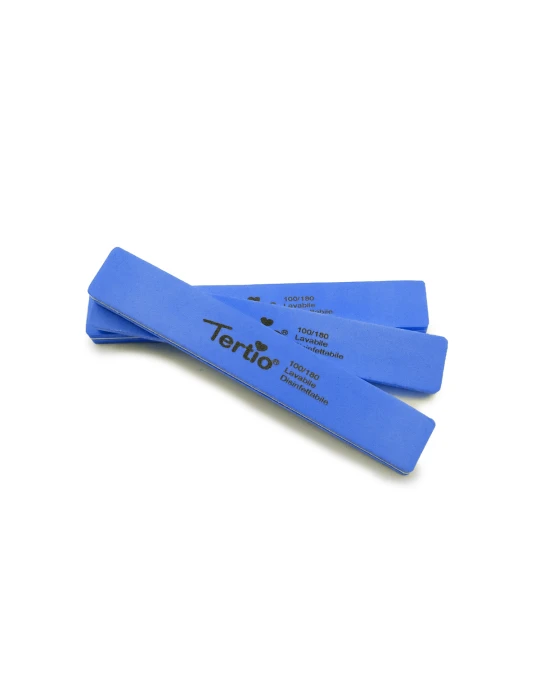 Lima buffer rettangolare blu 3pcsLima buffer angularulada azul 3 unidades