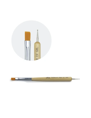 Pincel para arte de uñas con punta de gota 2 PIEZAS