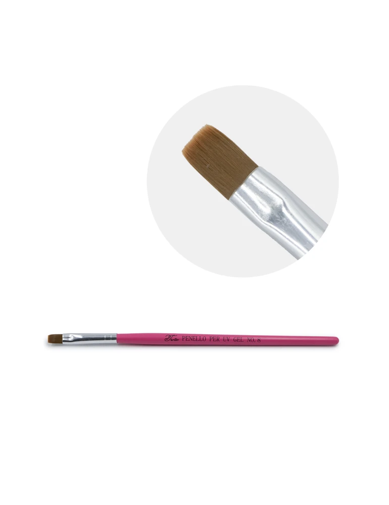 PINCEL PARA ARTE DE UÑAS MADERA ROSA 2 UNIDADES