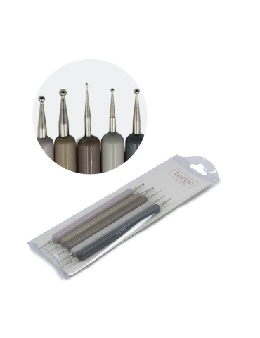 Kit de 5 pincéis para arte em unhas