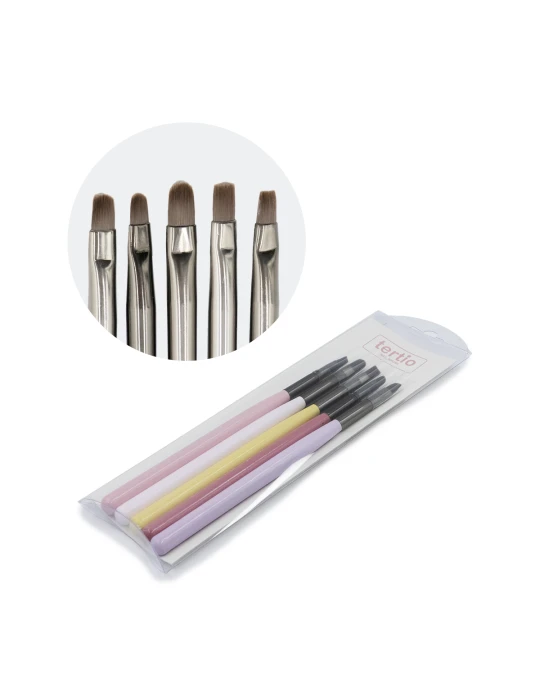 Defina 5 pincéis para arte de unhas