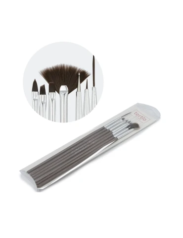 Set 7 Pinsel für Nagelkunst, 2 Stück