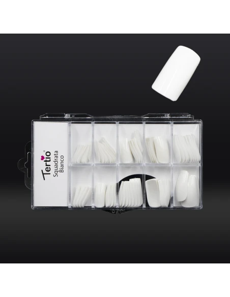 WHITE SQUARE TIP 100PCS