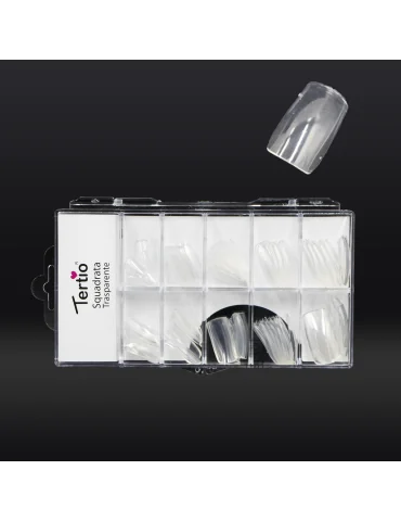TIP SQUADRATA TRASPARENTE 100PZTIP CARRE TRANSPARENT 100 PCS