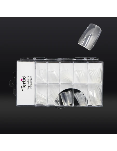 TIP SQUADRATA TRASPARENTE 100PZ

TIP CARRE TRANSPARENT 100 PCS