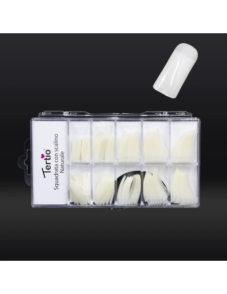 SQUARE TIPS WITH NATURAL RISE 100PCS