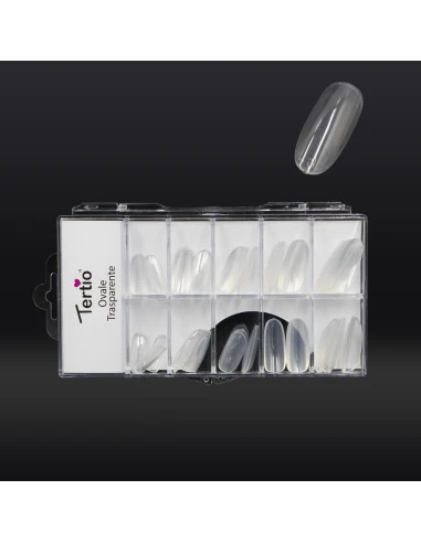 TIP OVALE TRASPARENTE 100PZ

BOUTON OVALE TRANSPARENT 100 PIÈCES
