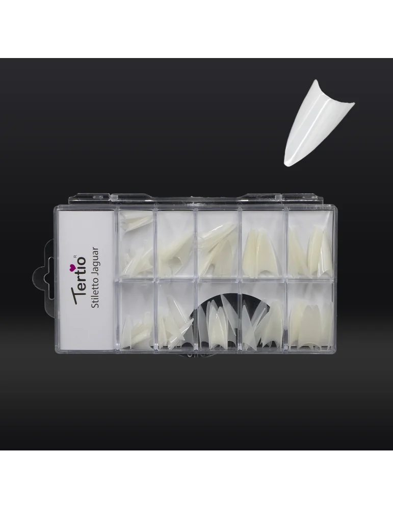 TIP STILETTO JAGUAR NATURALE 100STZTIP Stiletto Jaguar Naturale 100 Stück TIP STILETTO JAGUAR NATURALE 100STZTIP Stiletto Jaguar Naturale 100 Stück