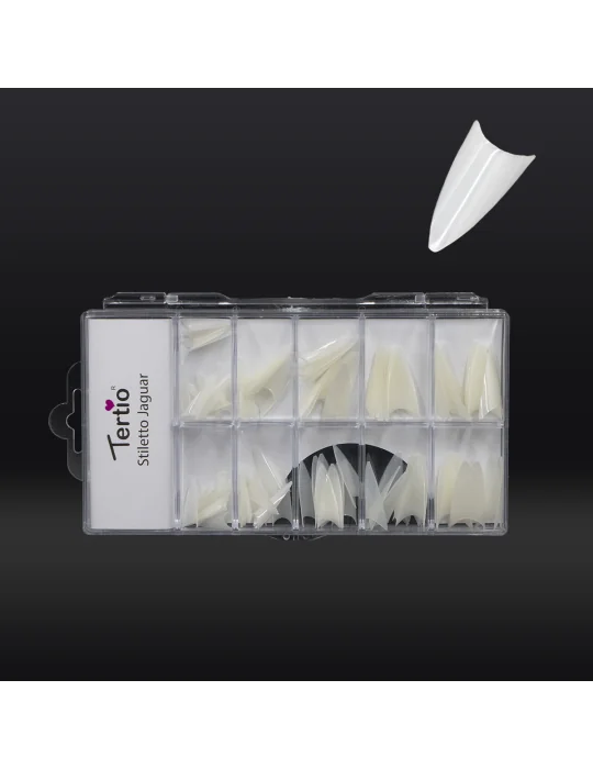 TIP STILETTO JAGUAR NATURALE 100STZTIP Stiletto Jaguar Naturale 100 Stück TIP STILETTO JAGUAR NATURALE 100STZTIP Stiletto Jaguar Naturale 100 Stück