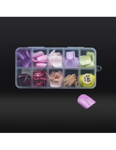 TIP SQUADRATE COLORATE 240PCS