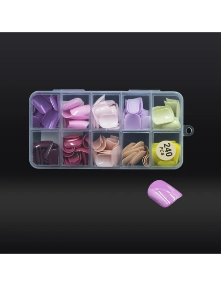 TIP SQUADRATE COLORATE 240PCS