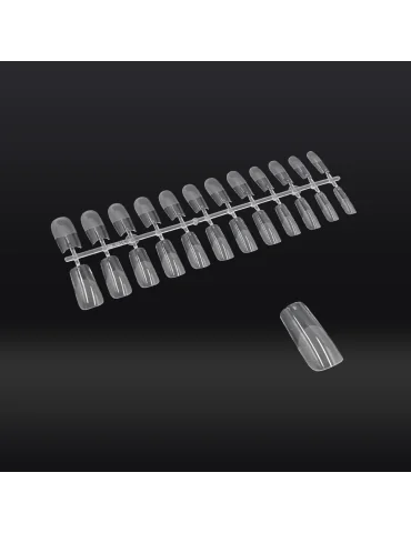 TIP SQUADRATE TRASPARENTI CON SCALINO OPACHE 240PZTIP CARREES TRANSPARENTS A ÉPAISSEUR D'ÉCHELLE 240 PIÈCES