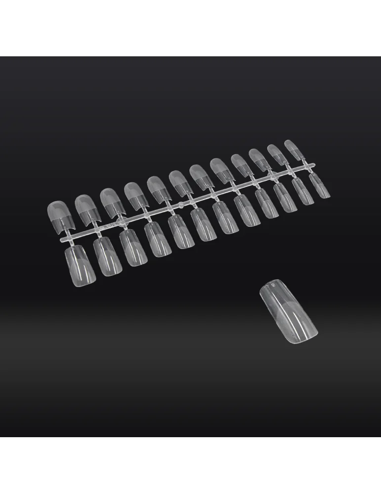 TIP SQUADRATE TRASPARENTI CON SCALINO OPACHE 240PZTIP CARREES TRANSPARENTS A ÉPAISSEUR D'ÉCHELLE 240 PIÈCES TIP SQUADRATE TRASPARENTI CON SCALINO OPACHE 240PZTIP CARREES TRANSPARENTS A ÉPAISSEUR D'ÉCHELLE 240 PIÈCES