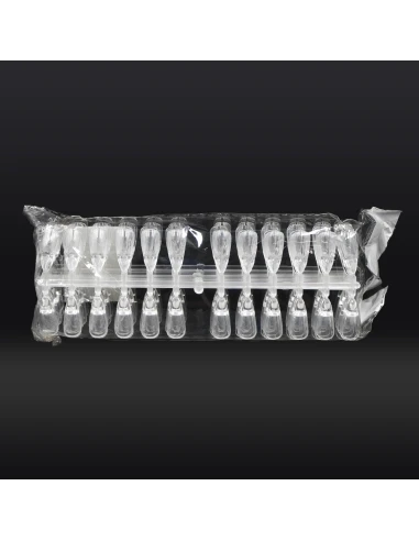 AMOSTRA TRANSPARENTE DE 240 UNHAS