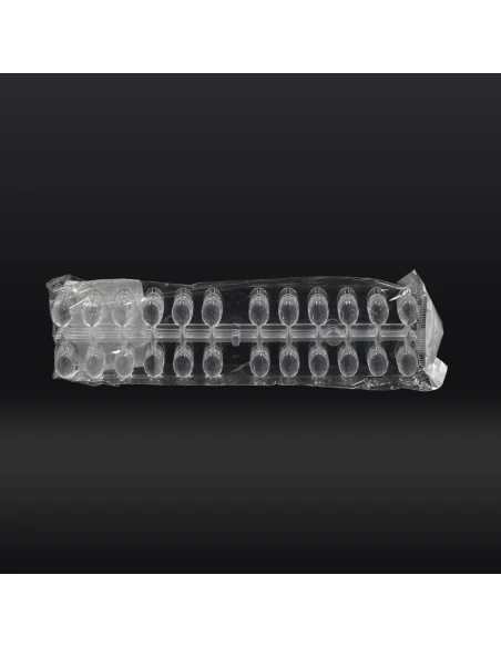 AMOSTRA TRANSPARENTE DE 120 UNHAS