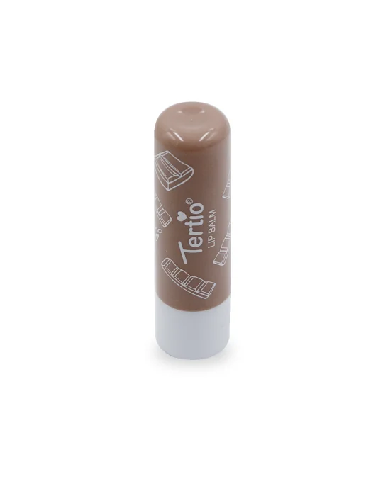 Bálsamo labial com sabor de chocolate e frutas Bálsamo labial com sabor de chocolate e frutas