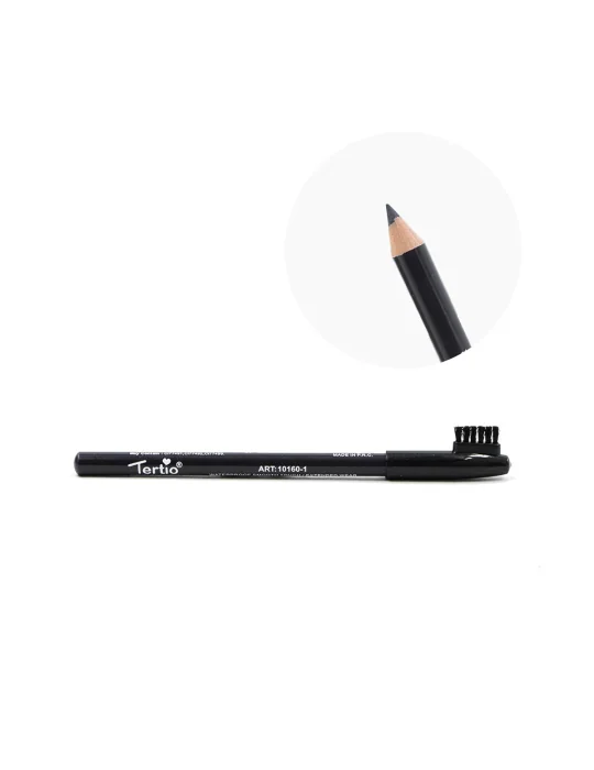 01 CRAYON À SOURCILS ET YEUX NOIR 2 EN 1 AVEC PINCEAU 01 CRAYON À SOURCILS ET YEUX NOIR 2 EN 1 AVEC PINCEAU