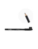 01 CRAYON À SOURCILS ET YEUX NOIR 2 EN 1 AVEC PINCEAU