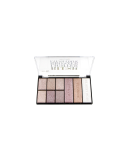 02 Paleta 4 en 1 de iluminador, bronceador, rubor y sombras de ojos