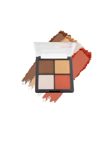 02 ILLUMINATING PALETTE BRONZER BLUSH POWDER 4in1