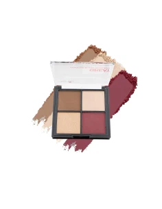 01 PALETA ILUMINADORA BRONCEADOR RUBOR EN POLVO 4 en 1