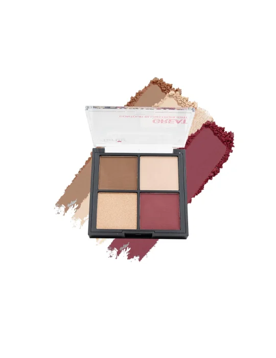 01 PALETA ILUMINADORA BRONZEADOR BLUSH EM PÓ 4 EM 1 01 PALETA ILUMINADORA BRONZEADOR BLUSH EM PÓ 4 EM 1