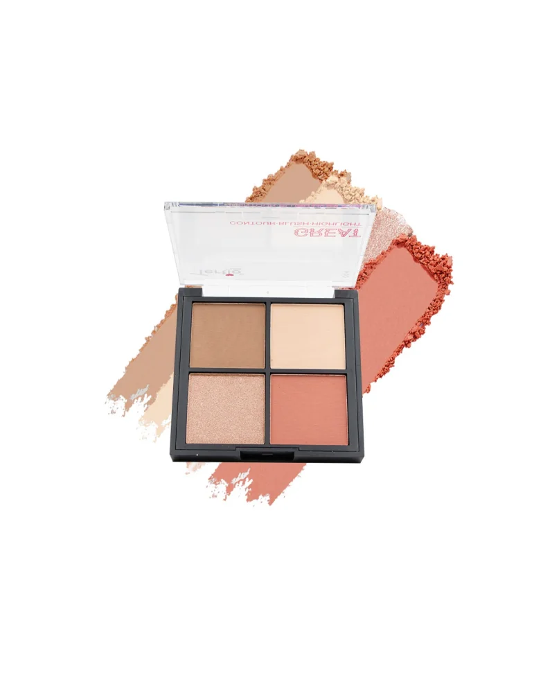 02 PALETA ILUMINADORA BRONCEADOR RUBOR EN POLVO 4en1 02 PALETA ILUMINADORA BRONCEADOR RUBOR EN POLVO 4en1