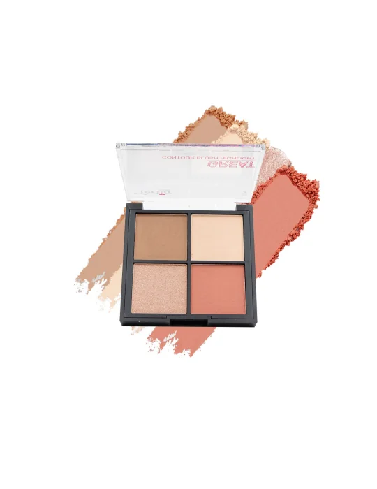 02 ILLUMINATING PALETTE BRONZER BLUSH POWDER 4in1 02 ILLUMINATING PALETTE BRONZER BLUSH POWDER 4in1