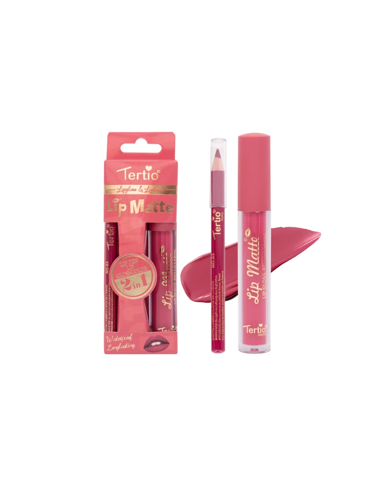 Lip Set 2 in 1 – Lip Pencil + Lip Gloss