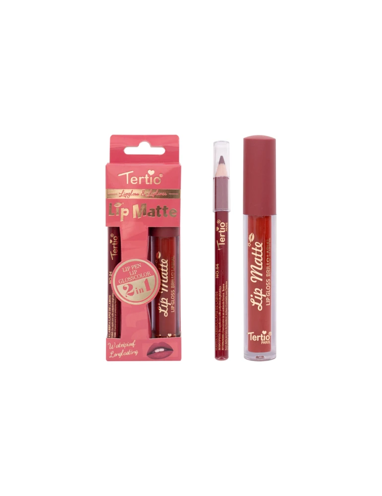 Lip Set 2 in 1 – Lip Pencil + Lip Gloss