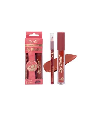 Set Labbra 2 en 1 – Crayon à Lèvres + Gloss à Lèvres 2